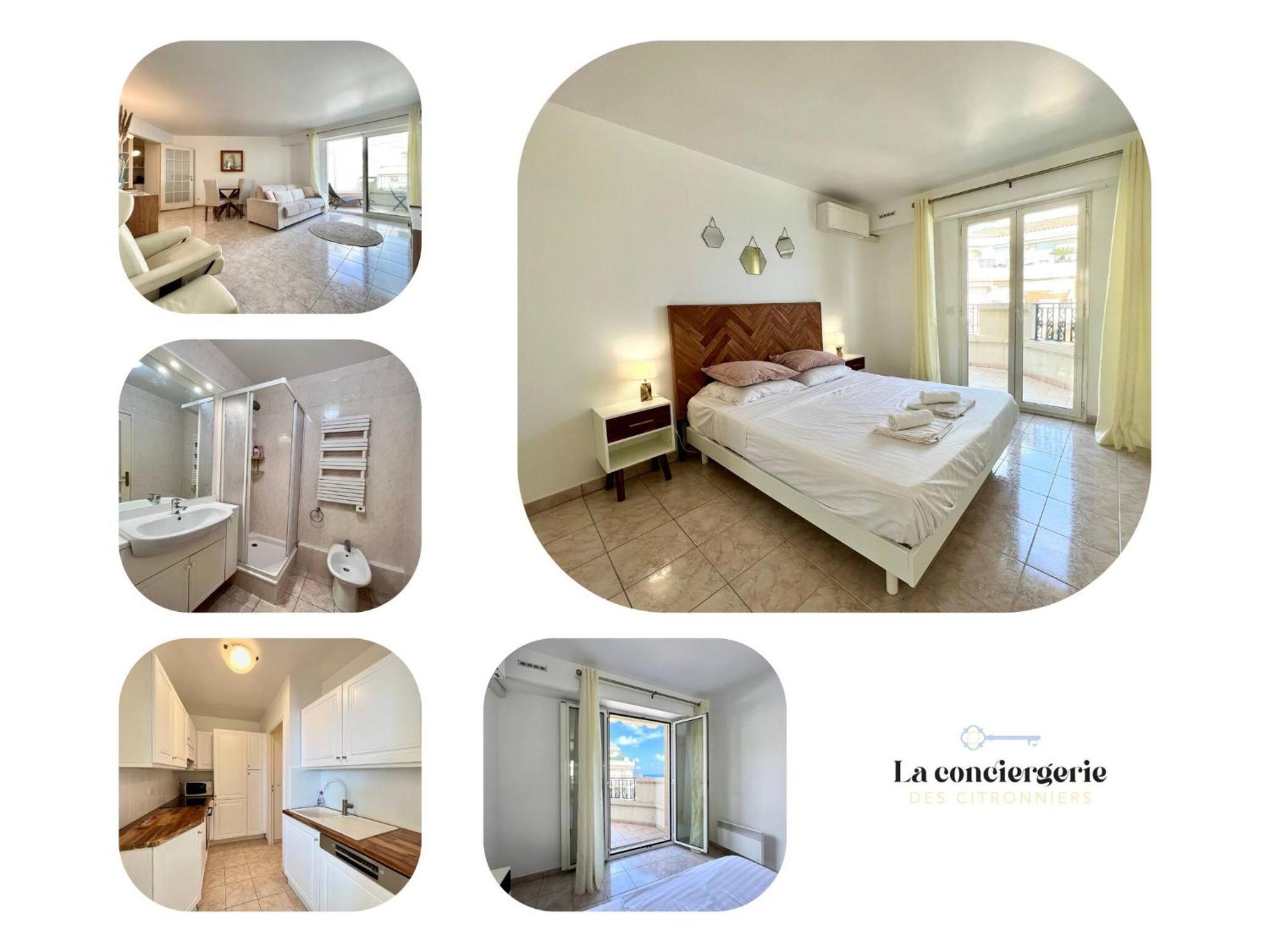 'Le Victoria Beach' Vue Mer Plein Centre, Spacieux Menton Eksteriør billede