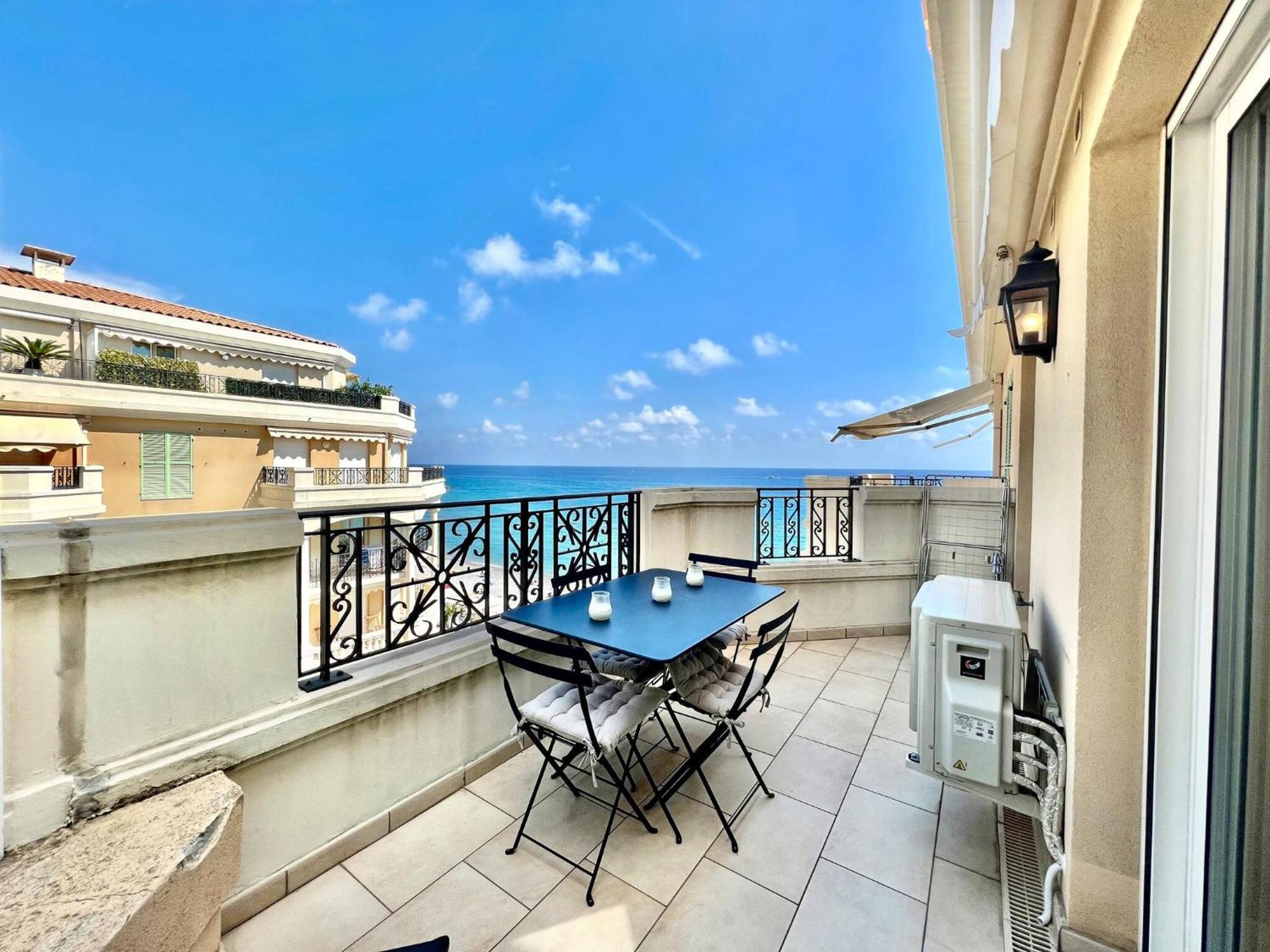 'Le Victoria Beach' Vue Mer Plein Centre, Spacieux Menton Eksteriør billede