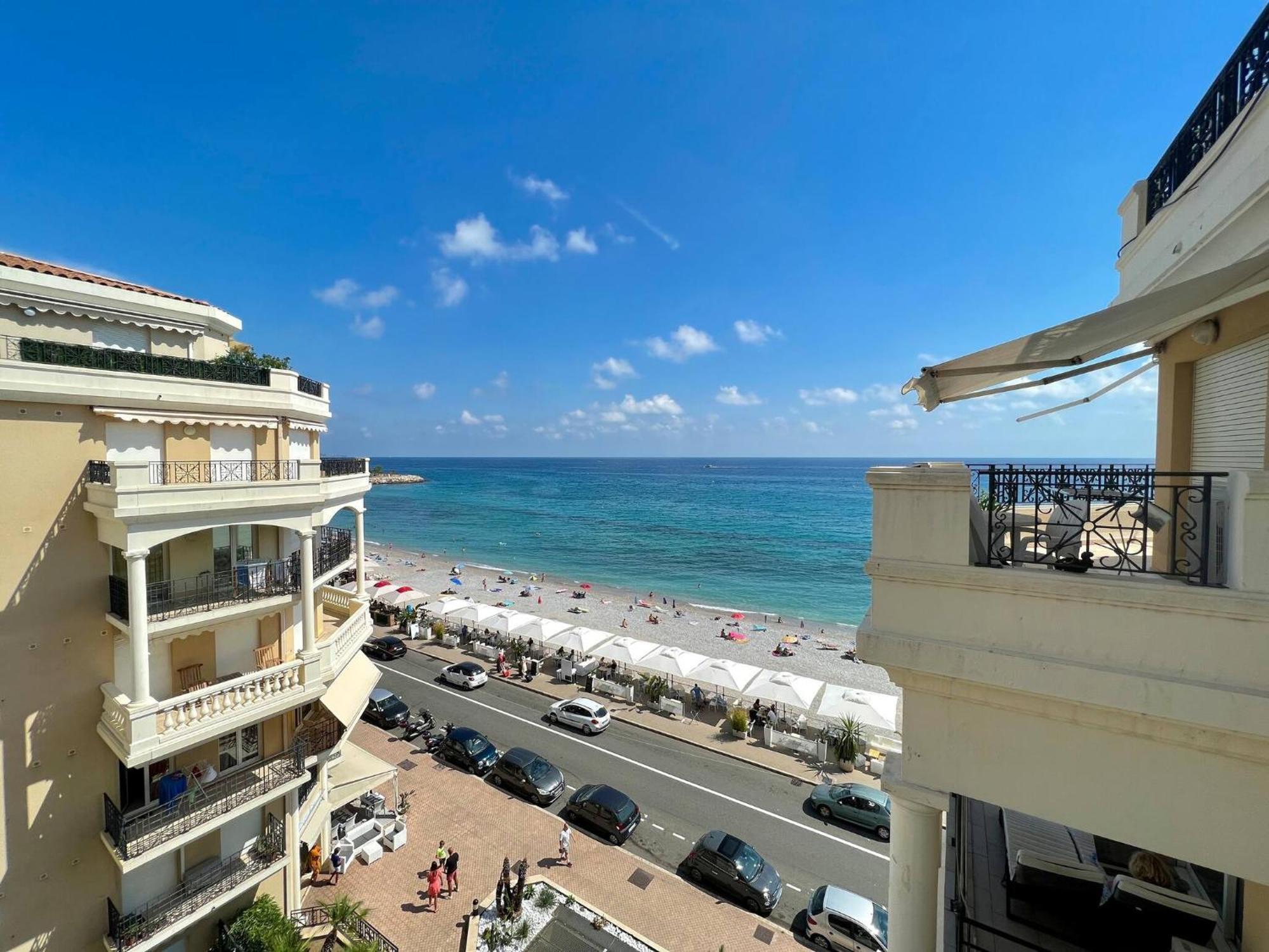 'Le Victoria Beach' Vue Mer Plein Centre, Spacieux Menton Eksteriør billede